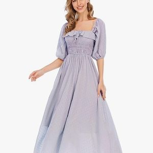 Lilac flowy dress